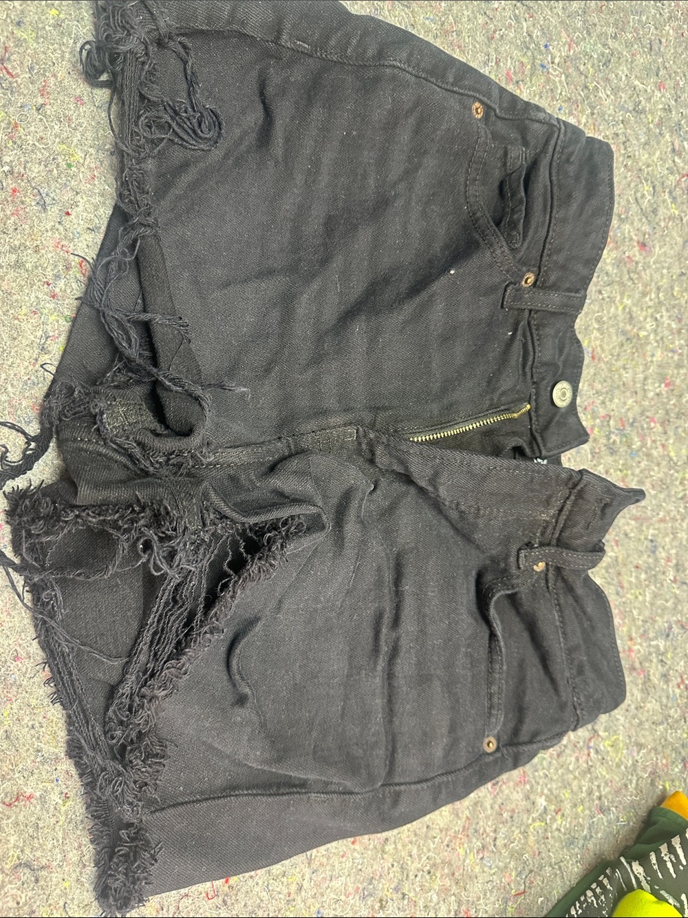 Old Navy Black Distressed Jean Shorts
